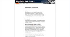 Desktop Screenshot of flyfotoarkivet.dk