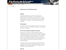 Tablet Screenshot of flyfotoarkivet.dk